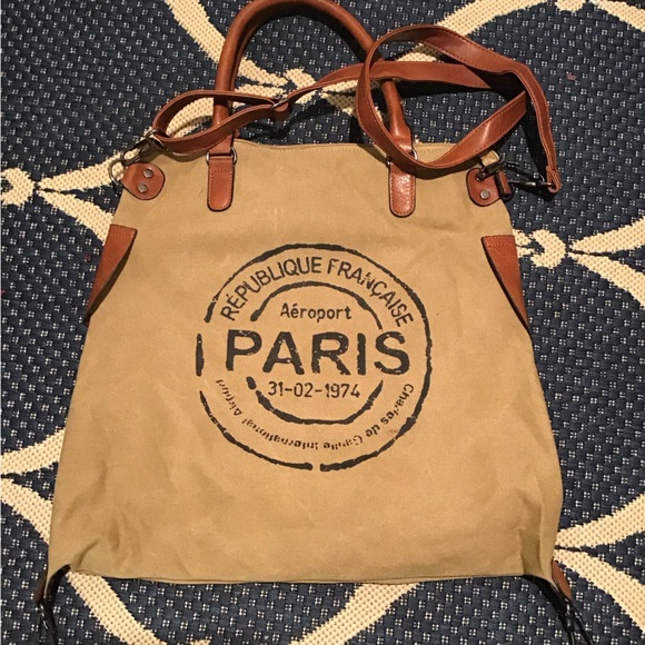 Handbags - Paris canvas tote